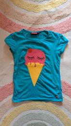 Blauw ijsjes shirt Someone maat 128, Gebruikt, Meisje, Ophalen of Verzenden, Someone
