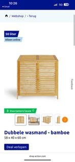 Dubbele wasmand NIEUW IN DOOS, Huis en Inrichting, Badkamer | Badtextiel en Accessoires, Ophalen, Nieuw