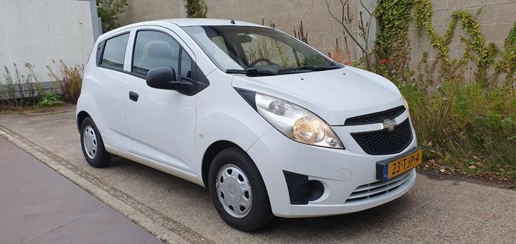 Chevrolet Spark 1.0 Bifuel 2012 Wit LPG, Auto's, Chevrolet, Bedrijf, Spark, LPG, B, Hatchback, Handgeschakeld, Origineel Nederlands