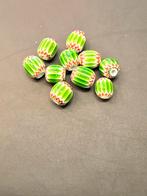 Groene Chevron Kralen, Ophalen of Verzenden, Zo goed als nieuw, Kraal