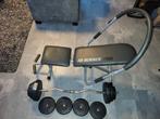 Ab Burner Pro + curlstang + gewichten, Sport en Fitness, Ophalen