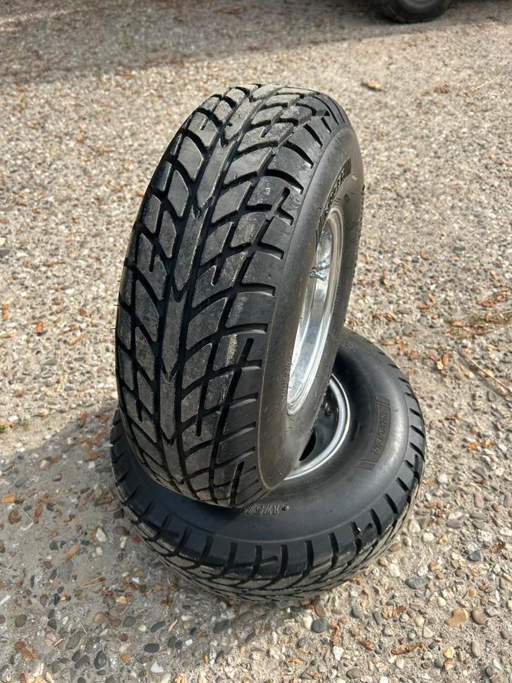 Yamaha Raptor 700r straat banden/velgen set, Auto diversen, Autosport-onderdelen, Zo goed als nieuw, Ophalen