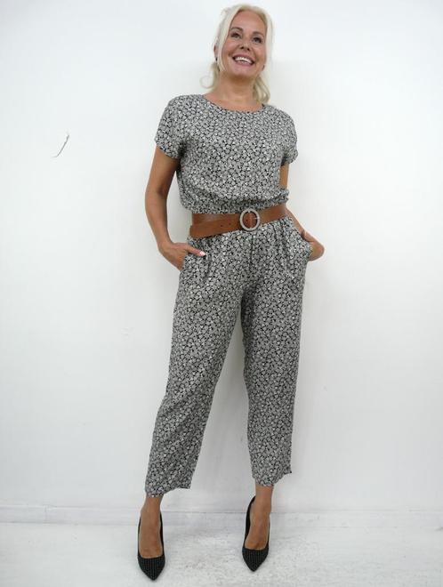 *Abfab Vintage Jumpsuit 42*, Kleding | Dames, Jumpsuits, Zo goed als nieuw, Maat 42/44 (L), Zwart, Ophalen of Verzenden