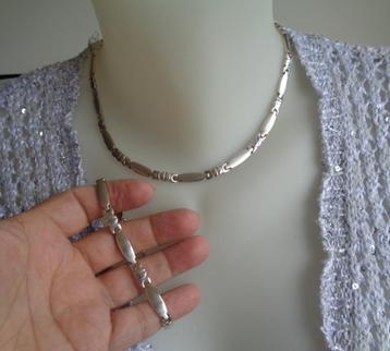 zilkveren set Ketting + armband [515] beschikbaar voor biedingen