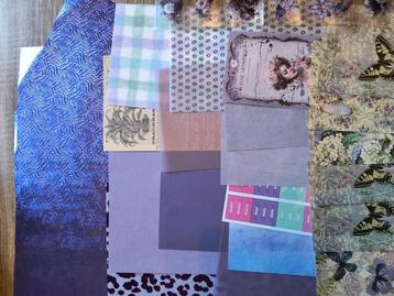 Scrapbook pakket paars beschikbaar voor biedingen
