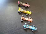 4 oude raceauto's (Mini Dinky Toys, Lesney en Efsi)., Antiek en Kunst, Antiek | Speelgoed, Ophalen of Verzenden