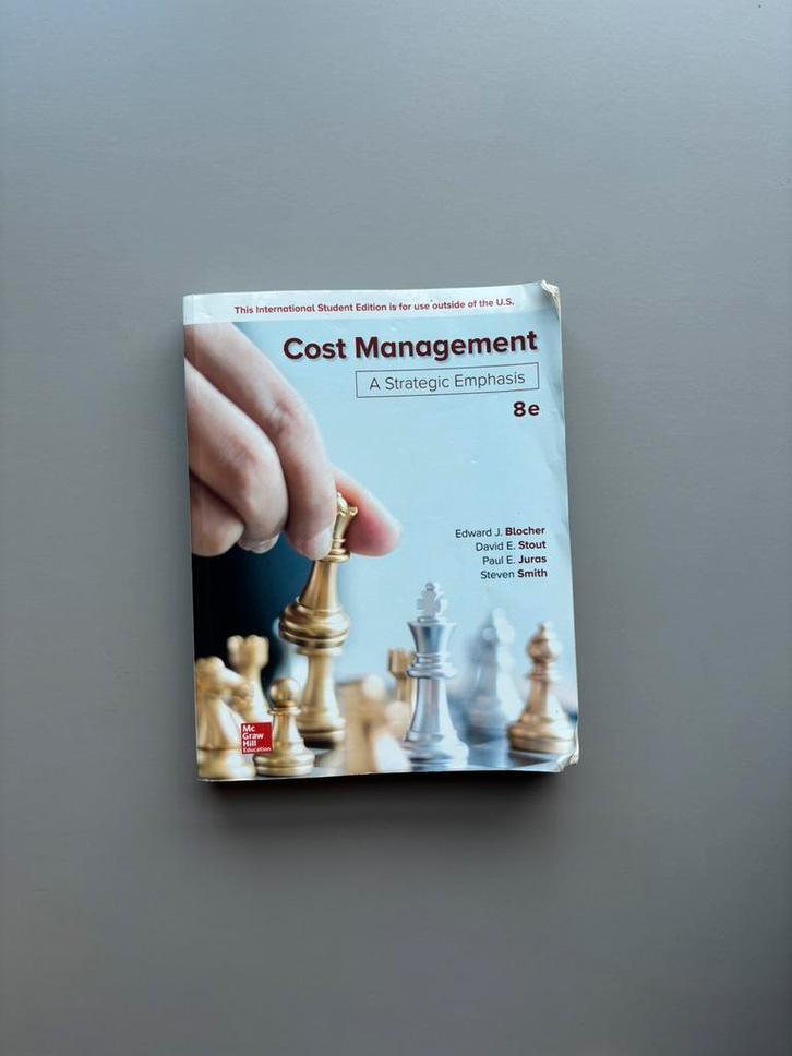 Cost Management: A Strategic Emphasis, Boeken, Studieboeken en Cursussen, Gelezen, WO, Ophalen of Verzenden