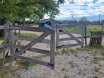 Houten poort voor weide of paddock, Tuin en Terras, Ophalen, Gebruikt, 100 tot 150 cm, Hout
