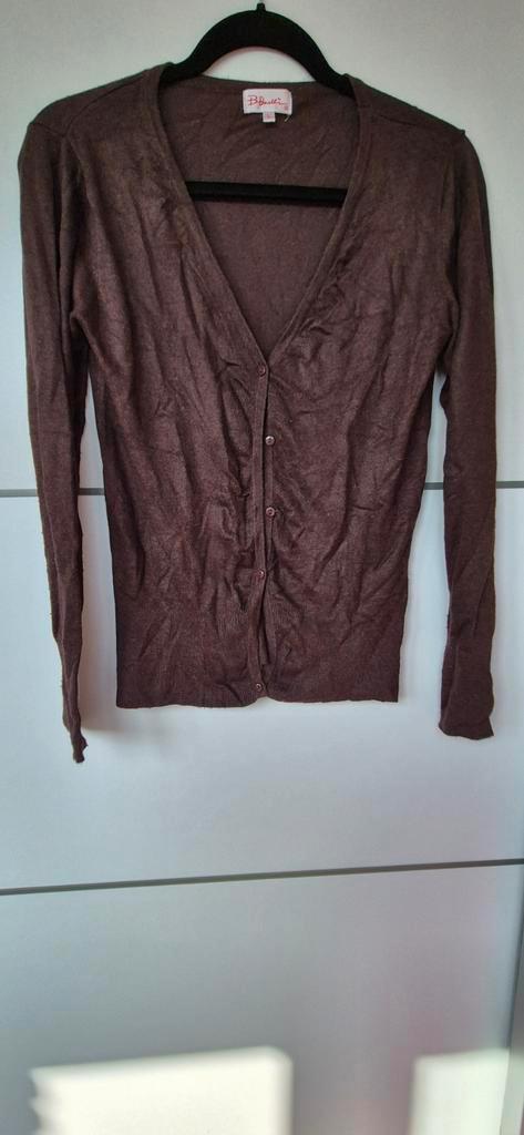 Vestje met knoopjes, maat L, Kleding | Dames, Truien en Vesten, Zo goed als nieuw, Maat 42/44 (L), Bruin, Ophalen of Verzenden