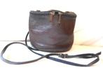 Leuke kleine bruine echt leren JUMPERS tas/ schoudertas, Verzenden, Gebruikt, Bruin, Schoudertasje