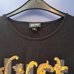 Just Cavalli (origineel) shirt zwart + gouden tekst S 43293, Kleding | Dames, T-shirts, Just Cavalli, Ophalen of Verzenden, Zo goed als nieuw