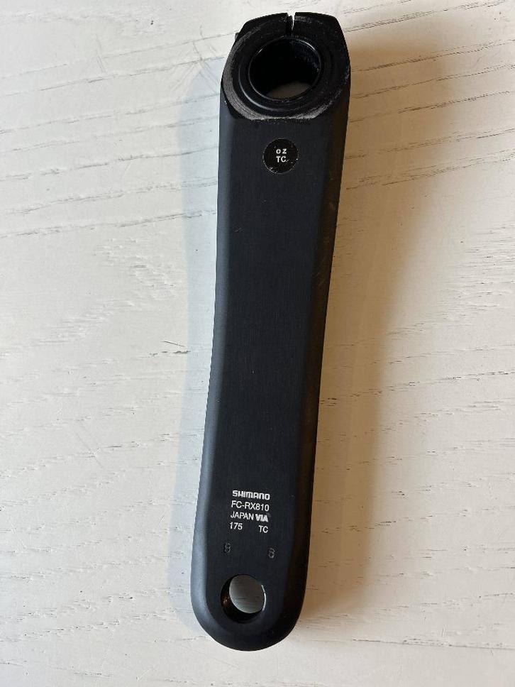 Shimano GRX FC-RX810 linker crankarm – 175mm, Fietsen en Brommers, Fietsonderdelen, Zo goed als nieuw, Racefiets, Crankstel of Pedalen