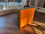 Vintage Platenkoffer - Oranje/Groen, Ophalen of Verzenden, Gebruikt, Overige instrumenten, Flightcase