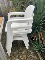 3 witte hartman patio tuinstoelen, Tuin en Terras, Tuinstoelen, Ophalen, Zo goed als nieuw, Kunststof