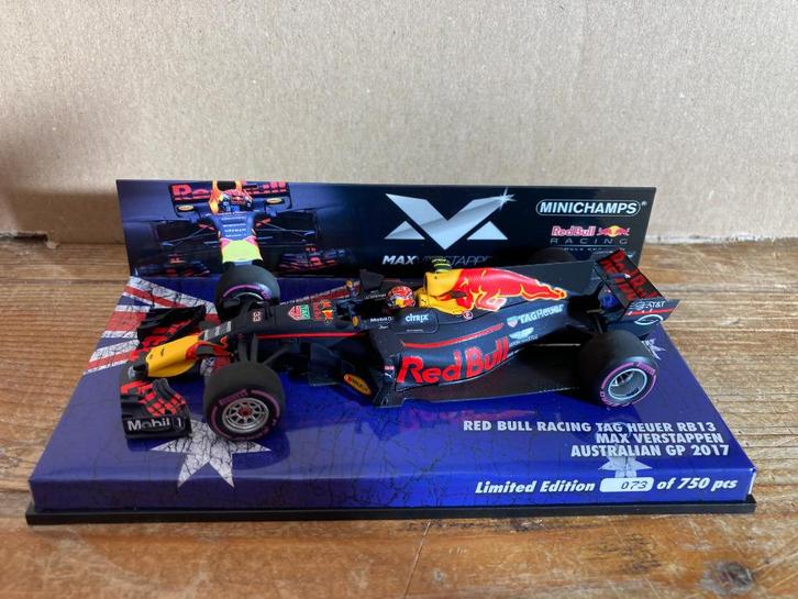 ✅ Max Verstappen 1:43 editie 25 Australian GP 2017 RB13 F1, Verzamelen, Automerken, Motoren en Formule 1, Nieuw, Formule 1, Ophalen of Verzenden