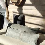 Kelimkussen van vintage hennep kelim 30x90 grijsblauw, Yazgibi, Nieuw, Info@yazgibi.nl, Vlindermeent 41 Hilversum