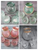 Sets kaarsenhouders en vaasjes, Ophalen of Verzenden, Zo goed als nieuw, Overige materialen, Minder dan 25 cm
