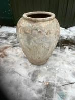 Oude pot olijfpot, Ophalen