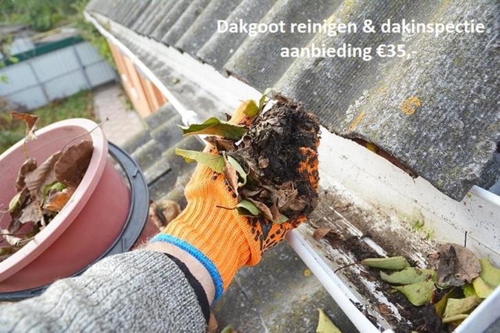 dakgoot reinigen en dak-inspectie voor €35,-, Diensten en Vakmensen, Dakdekkers en Rietdekkers