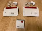 2 x Fritzbox 7530 modem + 1 x Fritzbox 1200 Repeater, Ophalen of Verzenden, Gebruikt, Router met modem, Fritz!Box