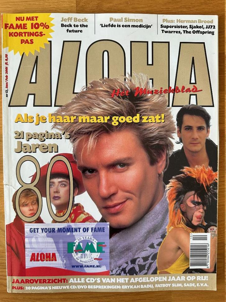 Aloha muziekblad nr. 12 met Paul Simon, Supersister, Beck, Boeken, Muziek, Gelezen, Artiest, Ophalen