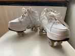 Witte sneakers met inklapbare wieltjes - Maat 35, Kinderen en Baby's, Speelgoed | Buiten | Rolschaatsen, Ophalen, Gebruikt, Kinderen