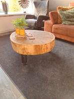 Echte boomstam salontafel, Ophalen, 50 tot 100 cm, 50 tot 100 cm, Zo goed als nieuw
