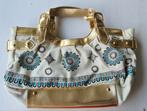 Handtasje (canvas), Sieraden, Tassen en Uiterlijk, Tassen | Damestassen, Ophalen of Verzenden, Zo goed als nieuw, Beige, Handtas
