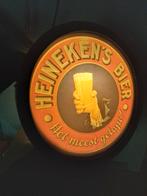 Heineken's wand licht bak 28 cm, Verzamelen, Merken en Reclamevoorwerpen, Ophalen of Verzenden, Zo goed als nieuw, Lichtbak of (neon) lamp