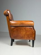 Fauteuil schapenleer klassiek, Huis en Inrichting, Ophalen, Zo goed als nieuw, 75 tot 100 cm