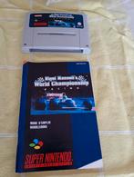 SNES spel Nigel Mansell's World Championship, Spelcomputers en Games, 1 speler, Ophalen of Verzenden, Zo goed als nieuw, Vanaf 3 jaar