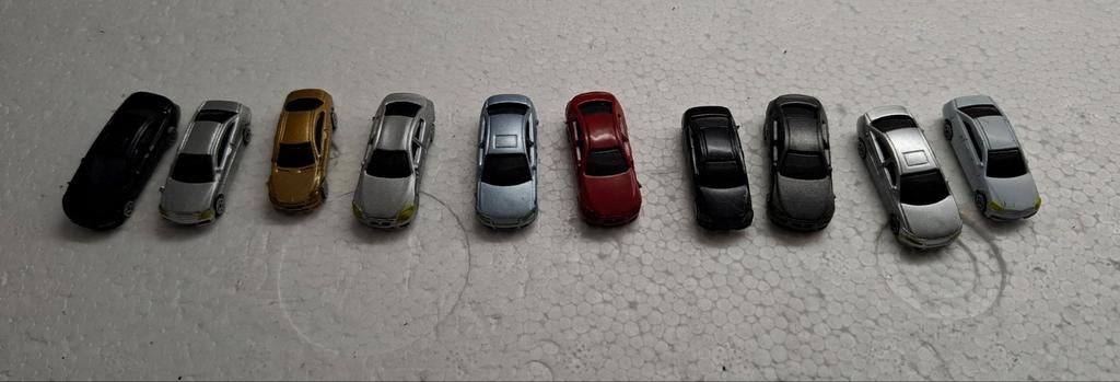 10 stuks spoor n auto's, Hobby en Vrije tijd, Modeltreinen | N-Spoor, Gelijkstroom, Trix, Overige typen, Ophalen of Verzenden