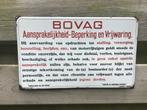 BOVAG emaillebord, Ophalen, Gebruikt, Reclamebord
