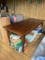 Mooie teakhouten eettafel, koloniaal., Huis en Inrichting, Tafels | Sidetables, 200 cm of meer, Teakhout, Gebruikt, Rechthoekig