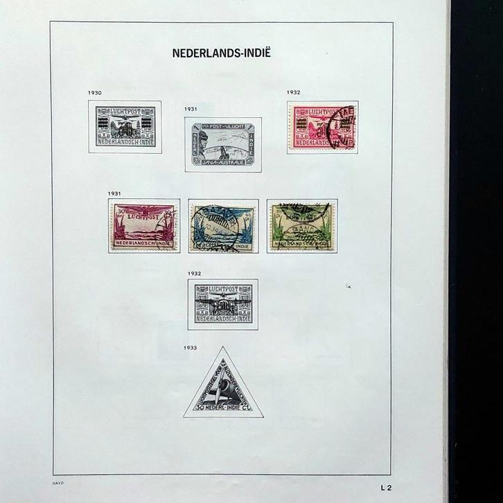 Nederlands-Indië 1930-1933, 4 luchtpostzegels gebruikt, Postzegels en Munten, Postzegels | Nederlands-Indië en Nieuw-Guinea, Gestempeld