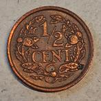 Nederland 1/2 Cent 1937, Ophalen of Verzenden, Koningin Wilhelmina, Overige waardes, Losse munt