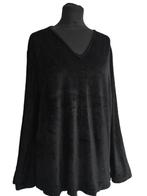 Vintage zwart fluwelen top, Kleding | Dames, Zwart, Maat 42/44 (L), Ophalen of Verzenden, Zo goed als nieuw