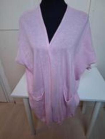 Lang roze vest met zakken maat XL beschikbaar voor biedingen