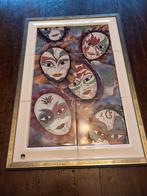 Mosa tegelplateau 40 x 60, Ophalen of Verzenden, Minder dan 50 cm, Schilderij, Minder dan 50 cm