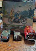 3 zeer oude Blikken auto's  zie alle foto's, Antiek en Kunst, Antiek | Speelgoed, Ophalen of Verzenden