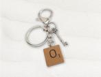 Dome’s Design: Scrabble Bag Charm/sleutelhanger (O – zilver), Ophalen of Verzenden, Nieuw, Merk