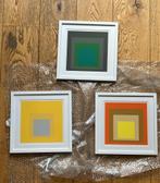 Josef Albers - zeldzame zeefdrukken (ingelijst), Antiek en Kunst, Kunst | Litho's en Zeefdrukken, Ophalen of Verzenden
