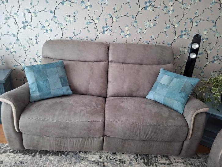 bankstel met 2 luxe fauteuils, Huis en Inrichting, Banken | Bankstellen, Zo goed als nieuw, Rechte bank, Tweepersoons, 150 tot 200 cm