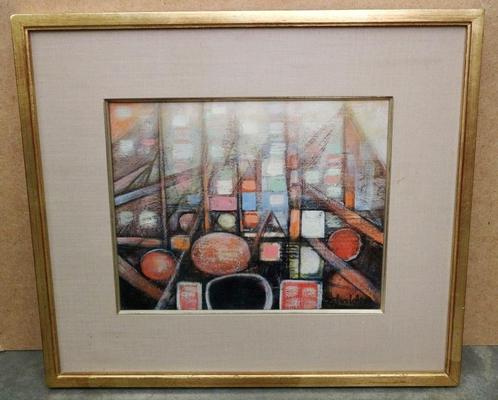 Jacques CHAIDRON, kosmische compositie, Antiek en Kunst, Kunst | Schilderijen | Abstract, Ophalen of Verzenden