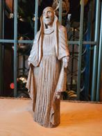 Antiek Houten Madonna Beeld - 19e Eeuws, Ophalen of Verzenden