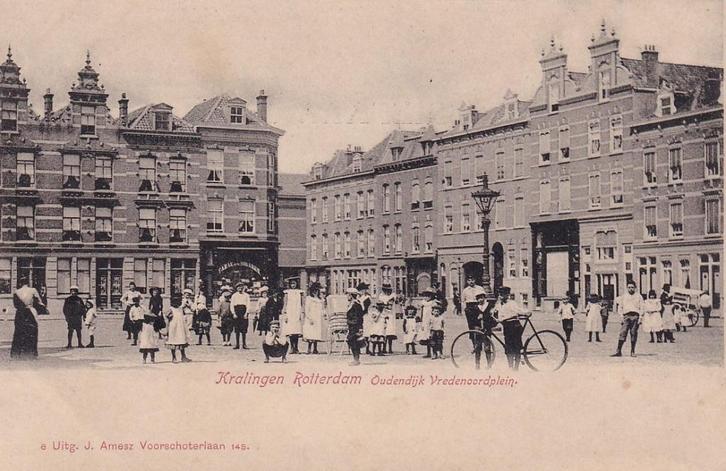 699W Rotterdam Kralingen Vredenoordplein, Verzamelen, Ansichtkaarten | Nederland, Ongelopen, Zuid-Holland, Voor 1920, Ophalen of Verzenden