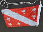 Vlag van Bergen, Bergense vlag 40x65, Ophalen of Verzenden, Gebruikt