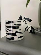 Zebra Vaas , Nieuw, Verzenden, Zwart, Aardewerk of Porselein, Nieuw