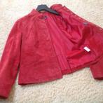Rood suede jasje, Zo goed als nieuw, Jasje, Rood, Ophalen