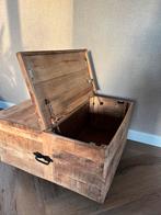 Nieuwe Mangohouten Salontafel met Opbergruimte, Huis en Inrichting, Ophalen, 50 tot 100 cm, Nieuw, Minder dan 50 cm